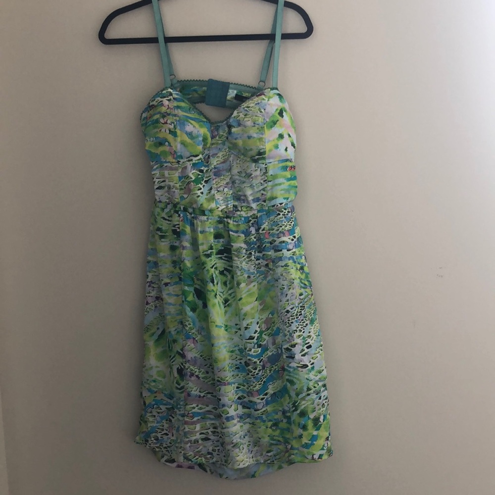 Spring print bustier dress! Lilly Pulitzer -Esque